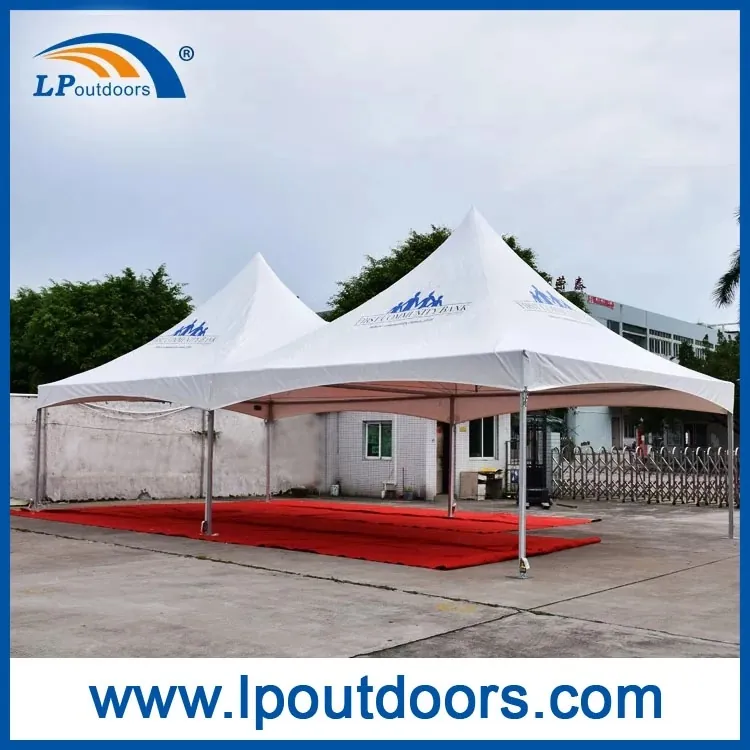 img.Fully Customized 6X12m Double High Peak Frame Tent For Rental